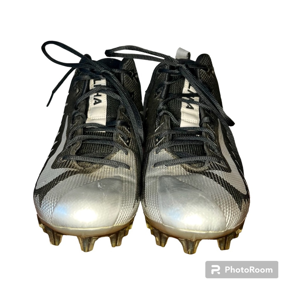 Nike Alpha Menace Raiders Pro Football Cleats, Size 10.5